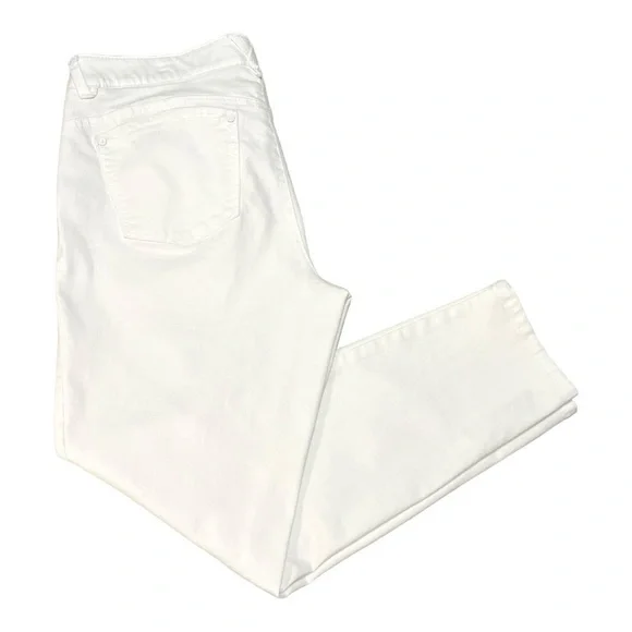 Democracy Abroad Technology Optic White Stretch Skinny Jeans Women’s 12 - Picture 11 of 14